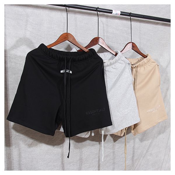 

2021 new sixth season 6 double-threaded embroidery high street men women summer large size casual beach shorts izum, White;black