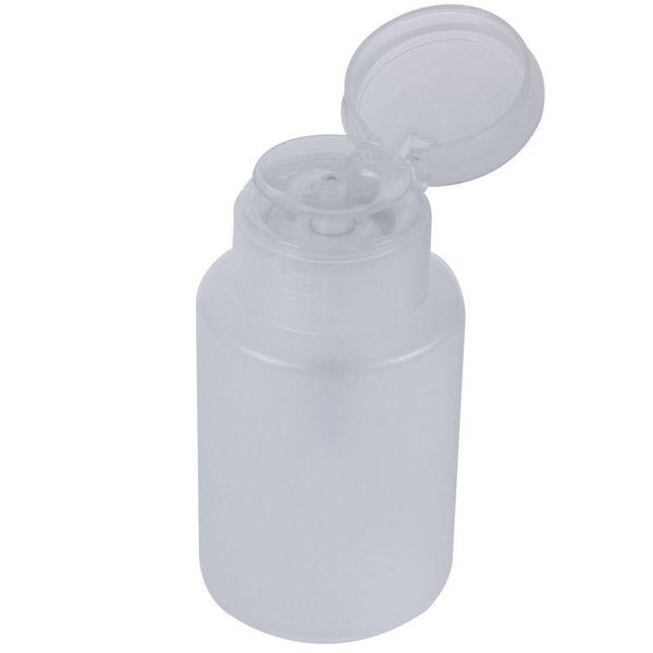 

storage bottles & jars refillable nail polish remover container empty pump dispenser 120ml