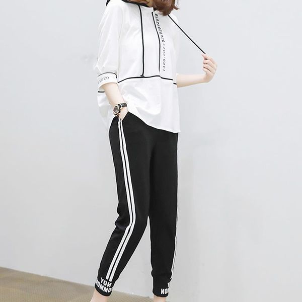 

women 2pcs sets hoodies loose hooded sweatshirt+long pants women clothing suits female tracksuit 2 pieces sets, Gray