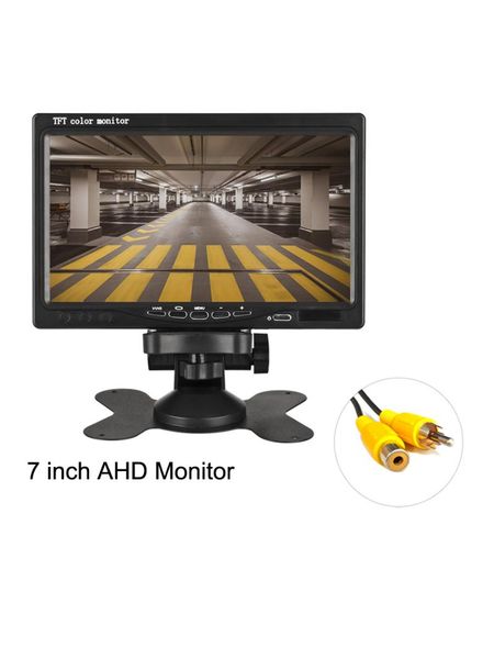 

car video hd 7 inch ahd color monitor 12v 24v for truck bus wtih rca connector