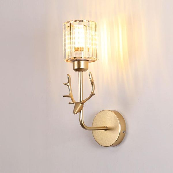 

wall lamps nordic 12 wacrystal lamp gold indoor lighting europe living room bedroom kitchen porch led home decor