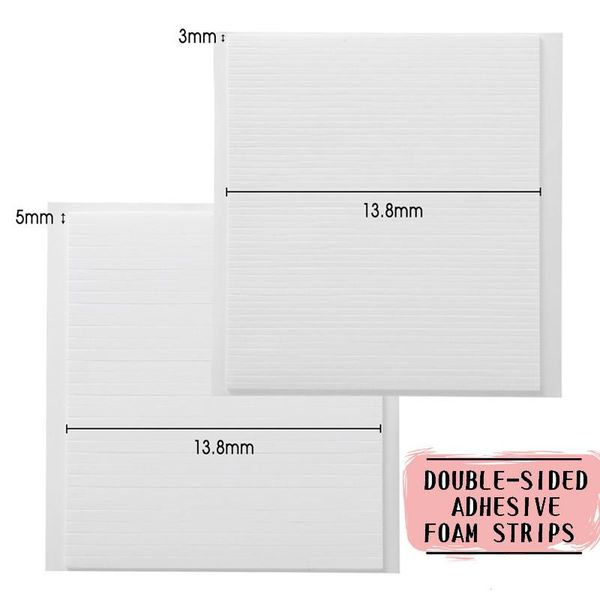 

3pcs/6pcs double-sided adhesive foam stripes set 3mm/5mm width simply cut to the desired length add to your project diy 2021