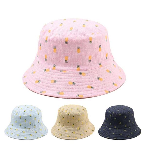 

cloches women cotton bucket hats wide brim casual sun print flat outdoor cap reversible fisherman, Blue;gray