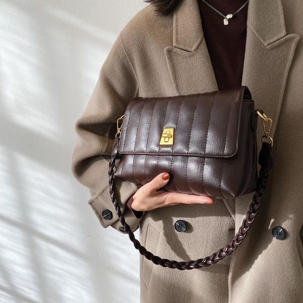 

cross body vintage designer quality pu leather crossbody bags for women 2021 women's trend handbags trending bag