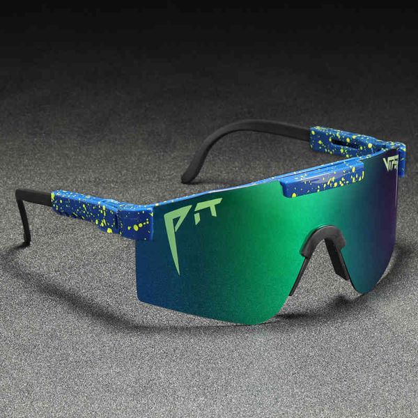 

luxury designer glasses pit viper 2021 new arrival uv400 polarized men sunglasses driving one piece lens shield goggles sun glasses women ga, White;black