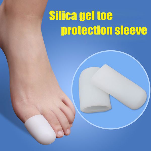 

1 pair big toe protective caps soft silicone thumb cushion protector corns can csv