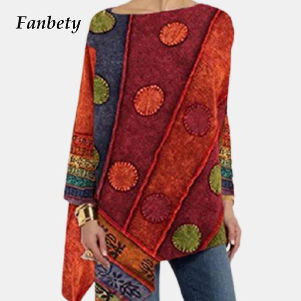 

5xl halloween pattern blouses shirts 2021 autumn women elgenat irregular long sleeves pullovers female casual fahsion blusa, White