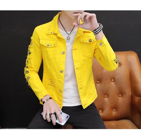 

fourforme men's jackets spring and autumn jeans coat korean-style fashion students handsome versatile jacket wear summer style cowb, Black;brown
