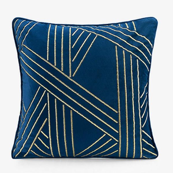 

cushion/decorative pillow dunxdeco cushion cover decorative case modern elegant simple velvet geometric embroidery coussin sofa room decorat