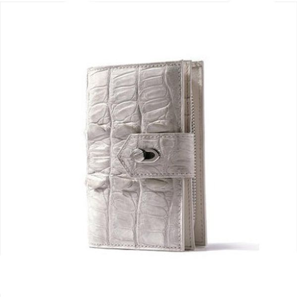 

wallets ouluoer thai crocodile leather wallet a large-capacity white change purse with short zipper for women, Red;black