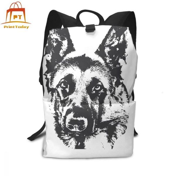 

backpack german shepherd backpacks teen bag man - woman pattern bags