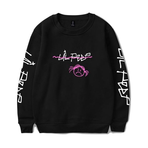 

lil peep sweatshirts fashion loose hoodies sweatshirt harajuku long sleeve cotton oversized streetwear hoodies lil peep l18101005, Black