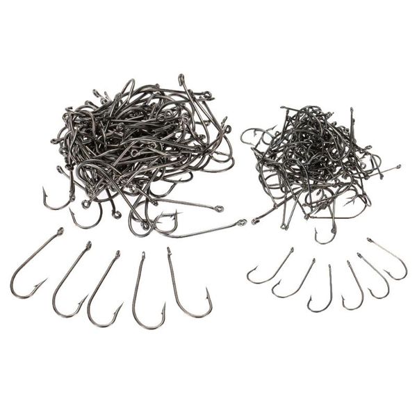 

fishing hooks size 1# / 6# 100pcs high carbon steel with barb and tiny hole