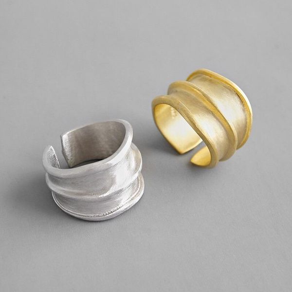 

cluster rings romantic couple sterling 925 silver jewelry three layer ring round women men fine for engagement bijoux, Golden;silver