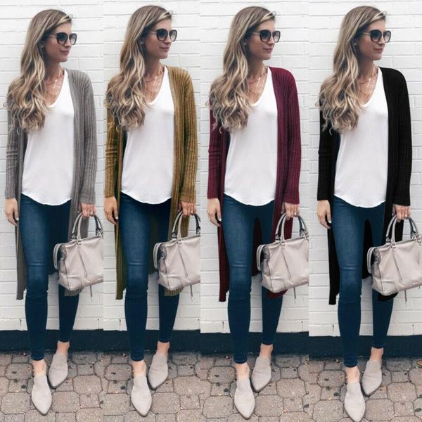 

women's jackets womens loose long sleeve cardigans kimono shirt camo ol coat jacket female clothing, Black;brown