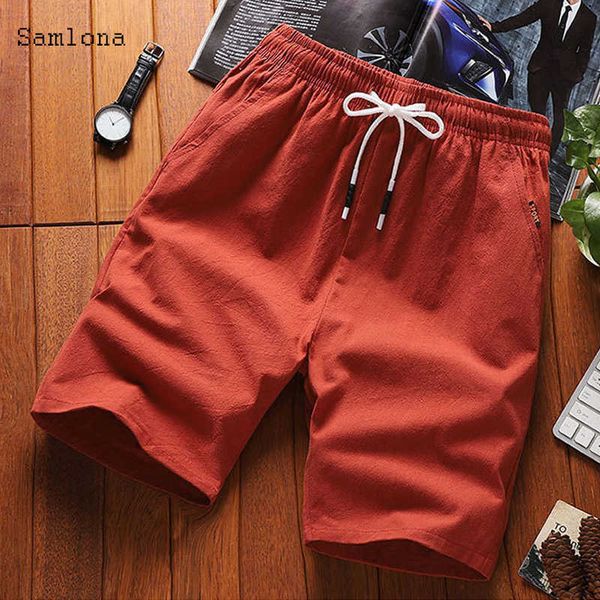 

salesummer 2021 on men youth fashion straight type casual loss sport cato and linen shorts new 5xl, White;black