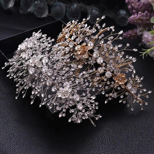 

cosnoble luxury crystal wedding headband handmade rhinestone bridal headpieces wedding hair jewelry headband accessories