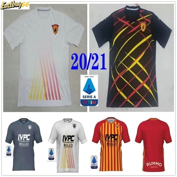 

2020 new benevento calcio soccer jerseys lapadula glik caprari ionita i.falque viola custom 20 21 home away third football shirt uniform, Black;yellow