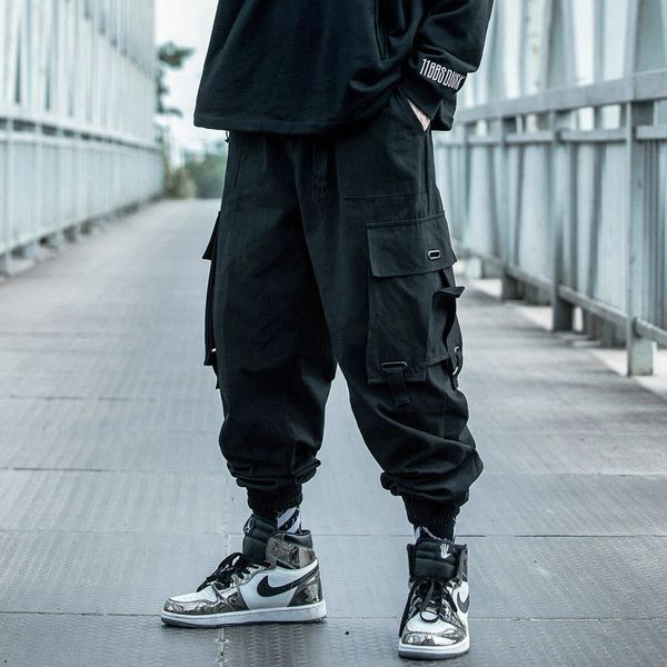 

new black cargo hip hop 2021 autumn harem pant streetwear harajuku jogger sweatpants cotton men's pants 6zi1