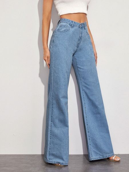 

full length baggy jeans s6sd#, Blue