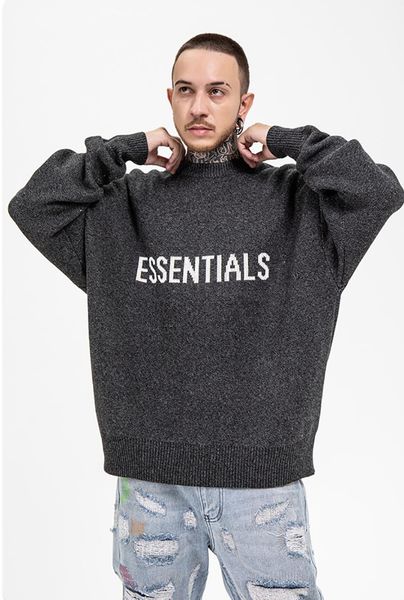 

men's vests autumn and winter clothing letter printed knit casual sweater double line loose high street unisex, Black;white