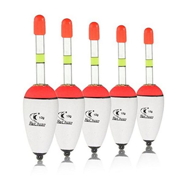 

fishing accessories hard foam float with light stick plug-in tube size 10.5cm x5.3cm