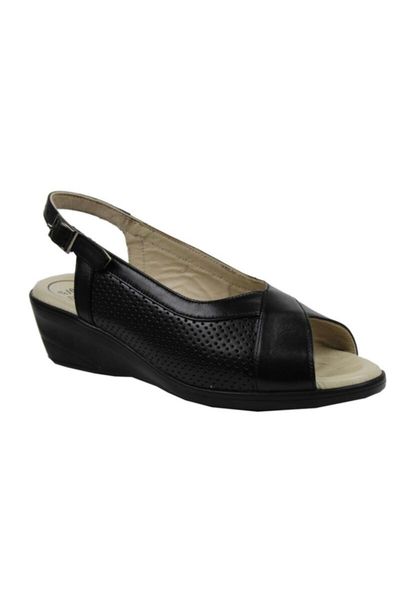 

sandals women's leather orthopedic shoes black