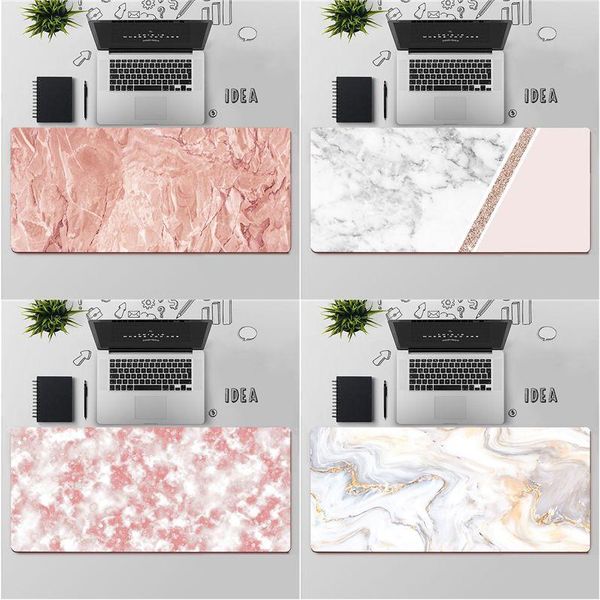 

mouse pads & wrist rests fhnblj cool rose gold marble lapcomputer mousepad large pad keyboards mat