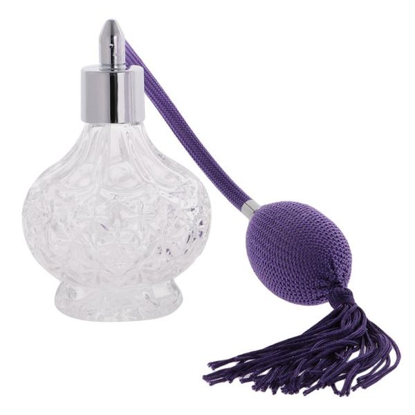 

storage bottles & jars 1x fashion vintage perfume bottle long spray refillable glass 100ml