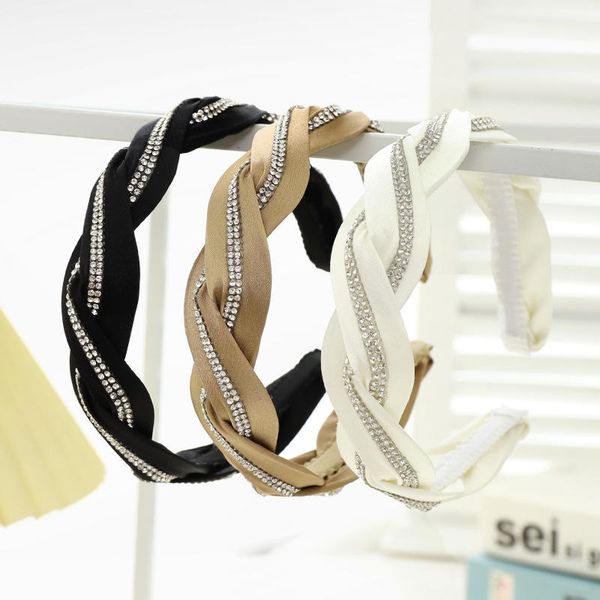 

hair accessories women girls rhinestone twist hairband headband for