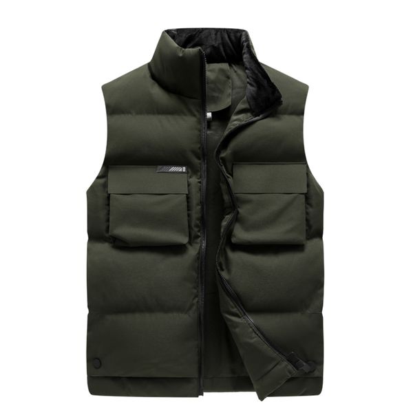 

men's vt, large warm svels et, m-8xl, windproof, warm, lovers, autumn and winter, Black;white