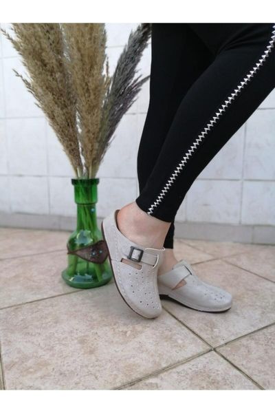 

slippers women's beige front off wedges orthopedic, Black