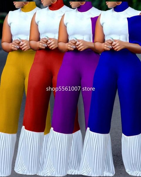 

ethnic clothing women wide leg pants design dashiki lady jumpsuit elegant female overalls africa african clothes for, Red