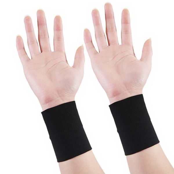

compression wrist support brace sleeves grade recovery wristband e56d, Black;red