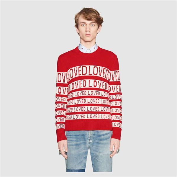 

jumper man pullovers knitting autumn womens sweaters winter thick letter loved women casual rabbit velvet runway sweater, White;black