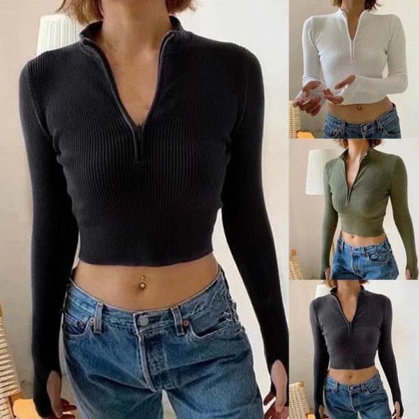 

women's sweaters knitted comfy slim elegant girls crop for party, White;black