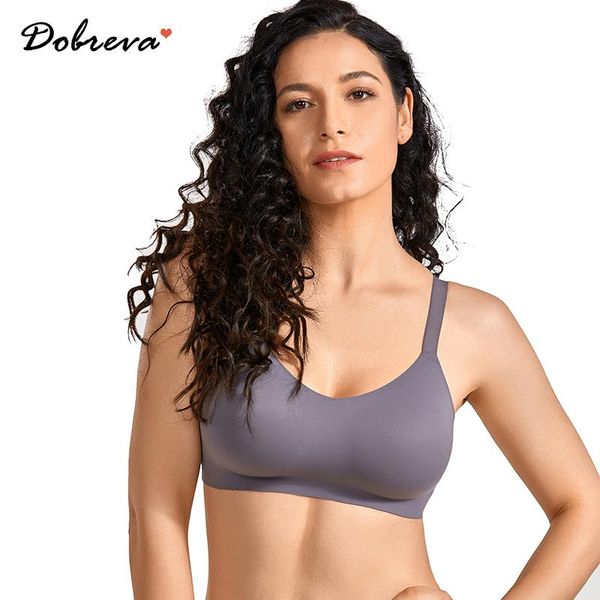 

women's comfort seamless smoothing full coverage sleep t-shirt wirebra, Red;black