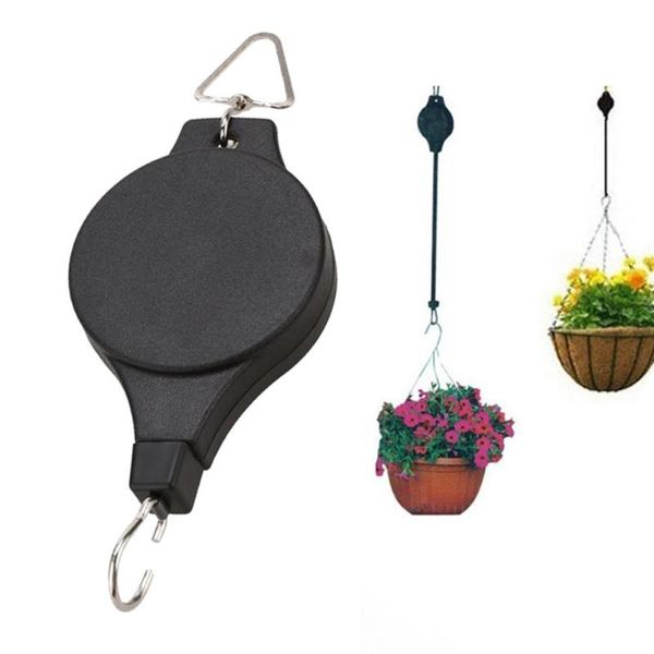 

other garden supplies 20-90cm retractable plant hanging basket pulley baskets pots hanger hook birds feeder greenhouse