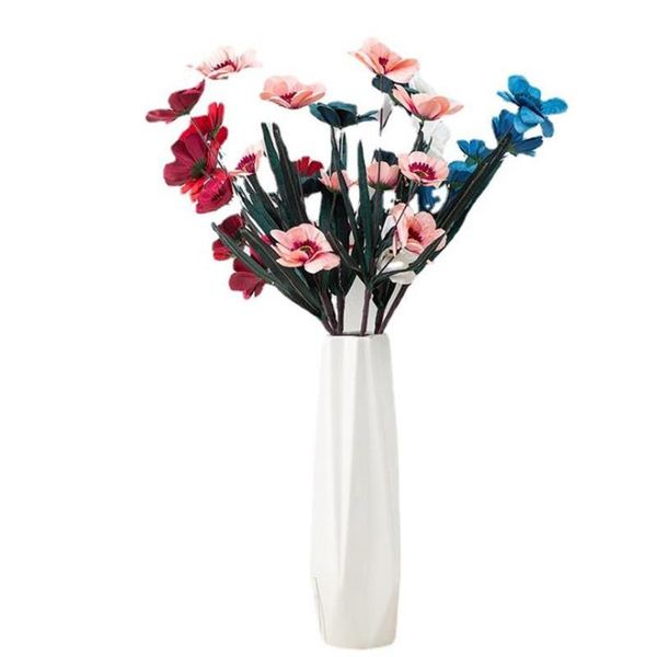 

decorative flowers & wreaths 6pcs fake long stem cosmos (5 heads/piece) 30" length simulation flannel gerbera for wedding home artifici
