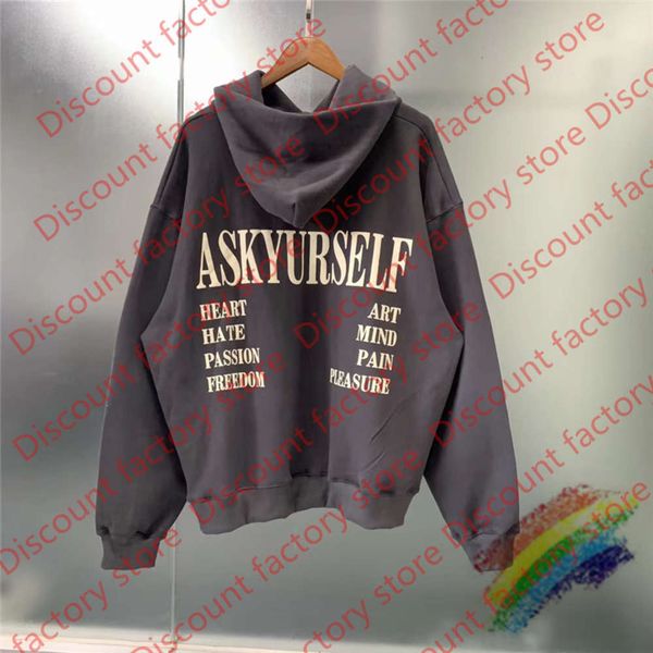 

2020fwss vintage hoodie men women 1 washed old pullover hoody 3d foam print sweatshirts, Black