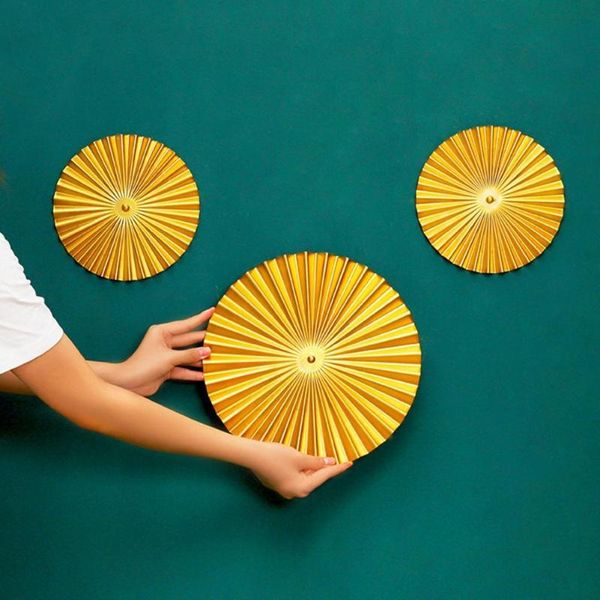 

pendant fan-shaped design wall-mounted ornament wrought iron wall hangings decor for bedroom living room