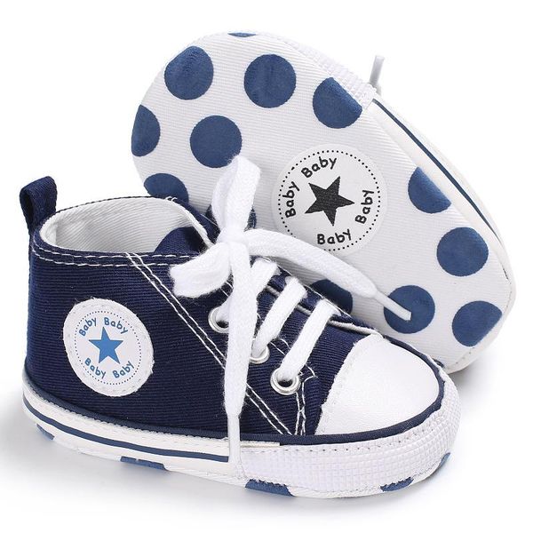 

first walkers classic canvas sport baby shoes born boys girls infantil toddler soft sole prewalker sneakers for 0-12m