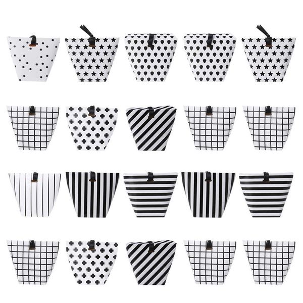 

gift wrap 20pcs biscuit box cake dessert containers carrier individual random style without ribbon