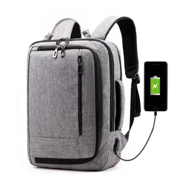 

backpack men waterproof usb charging oxford lapbusiness travel backpacks school daypack rucksack p1217