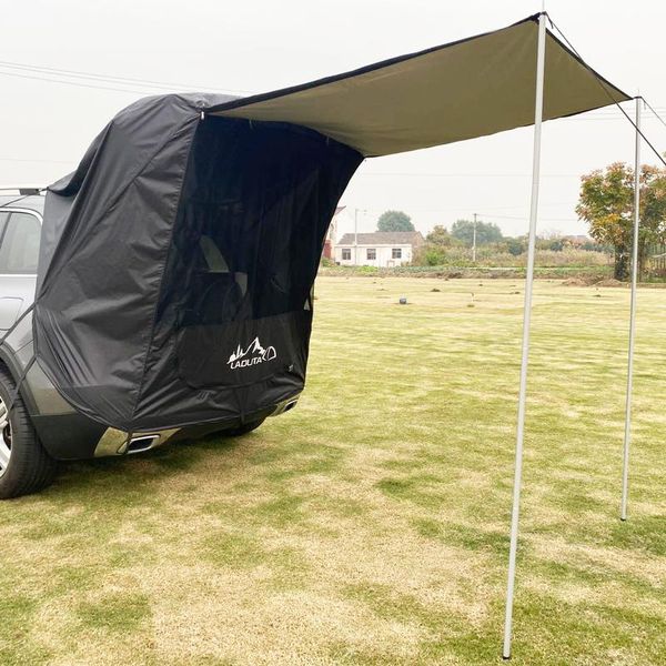 

car truck tent sunshade rainproof with support rod anti-uv tent side awning suv mpv car for outdoor self-driving tour