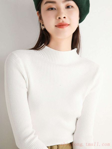 

fashion winter slim women's 2020 new autumn fit and short foreign style with knitted sweater luxury, White;black