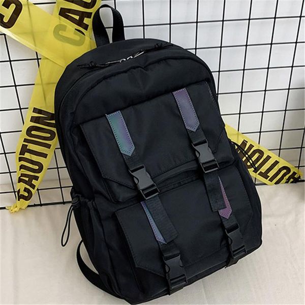 

backpack fashion oxford cloth large capacity shopping travel boy gir student backbag personality versatile black