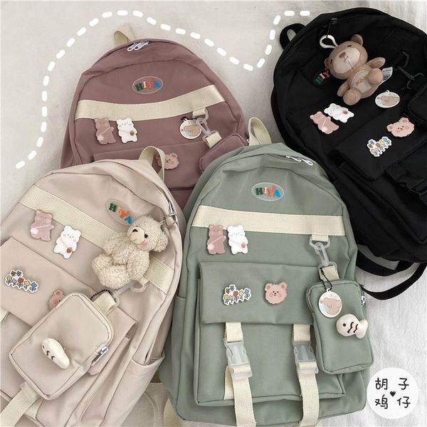

yj098 vintage sense student schoolbag female korean ins college style girl backpack