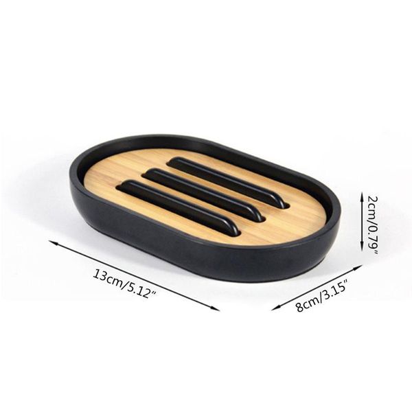 

soap dishes l74d bamboo dish holder bath shower plate stand storage box rack case container for bathroom