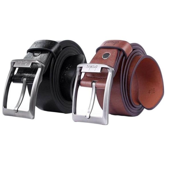 

belts pu leather women mens belt real genuine buckle trouser brown black tan jeans fashion vintage men waist, Black;brown